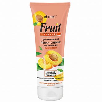 ВИТЕКС FRUIT Therapy ПЕНКА-СИЯНИЕ для умывания с АБРИКОСОМ Увлажняющая 200 мл