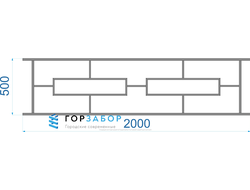 Газонное сварное ограждение GO15-02