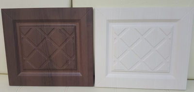 Кухня "Агава" 1,45мх2,75м угловая МДФ (Эра) тёмная/светлая