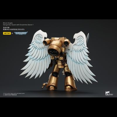 Сангвинарный гвардеец Кровавых Ангелов (Warhammer 40k) - КОЛЛЕКЦИОННАЯ ФИГУРКА 1/18 Blood Angels Sanguinary Guard with Sword 1 (JT6298) - JOYTOY