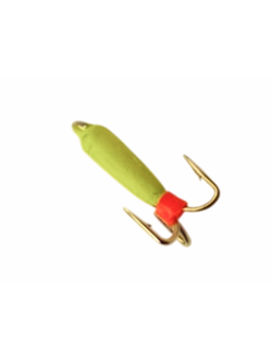 20-21-009/ Мормышка вольфр. "Народная" "ЧЕРТ" Ø3 флюр. 0,45 гр. (уп-ка 10шт.)