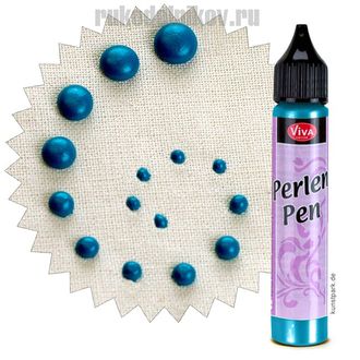 Viva Decor Краска для создания жемчужин "Perlen-Pen", бирюзовый, 25 мл