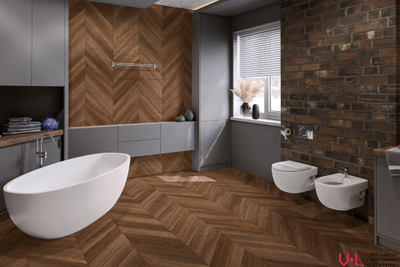 Кварцвиниловая плитка Damy Floor Chevron LVT Шайо DF07-Ch-LVT