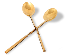 ЛОЖКА ЛАТУННАЯ 18 СМ.