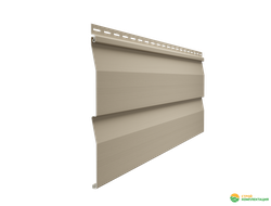 Сайдинг ПВХ Docke Standard Корабельный Брус D4,5DL крем-брюле 3000×232 мм