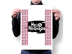 Календарь настенный Привет Сосед/ Hello Neighbor №10