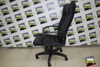 Кресло Кр26 (АТЛАНТ) ТГ ПЛАСТ ЭКО1 (экокожа черная)