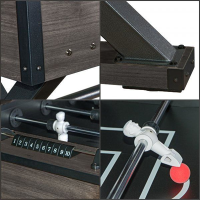 Игровой стол — футбол «Tournament» (142.5×78.2×88см, кубинский махагон)