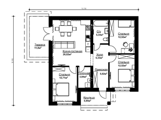 Частный дом 100 м.кв в Орле "Под ключ"