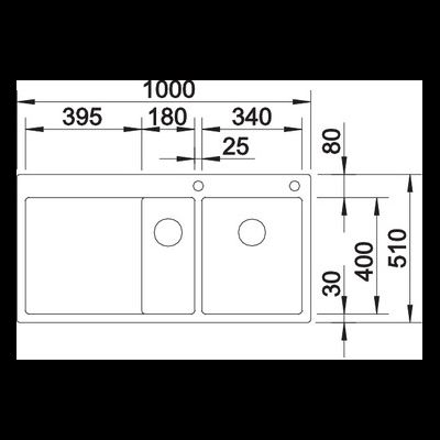 Мойка Blanco Claron 6 S-IF чаша слева