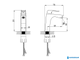 Смеситель для раковины Unit LM4537C средней высоты, на умывальник
