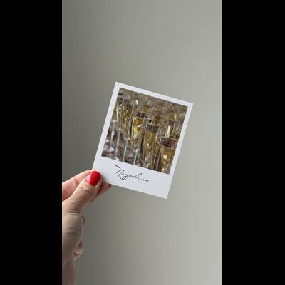 Открытка (полароид) "Поздравляю"