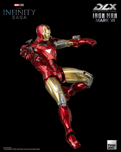 Железный Человек (Iron Man) - Коллекционная фигурка 1/12 SCALE The Infinity Saga DLX Iron Man Mark 6 (3Z05000C0) - Threezero