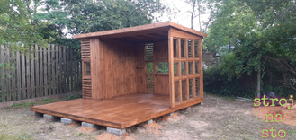 Беседка с хозблоком #15 (Размер 4-4-2.2м)