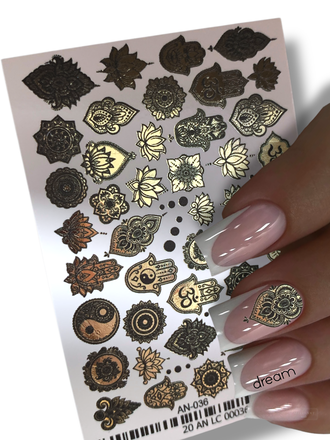 Фольгированные слайдеры Золото AN-036