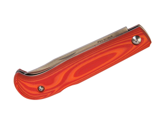 Нож складной Fin-track AUS-10 G10 red-orange