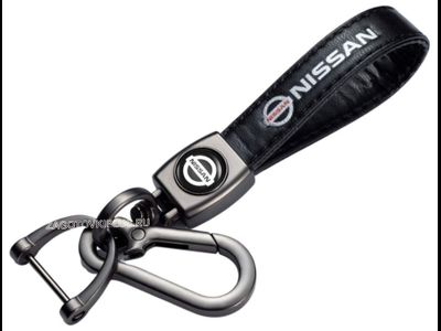 Премиум кожаный брелок с логотипом NISSAN