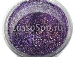 Полиэстровые блестки глиттер Фиолетовый Голография Space Jam 0,1 мм 50 гр