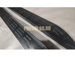 Пороги OEM Style черные для GAC GS8 2021-