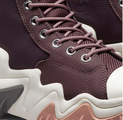 Кожаные кеды Конверс Ран Стар Моушн Counter Climate бордовые высокие A01335C оригинал фото