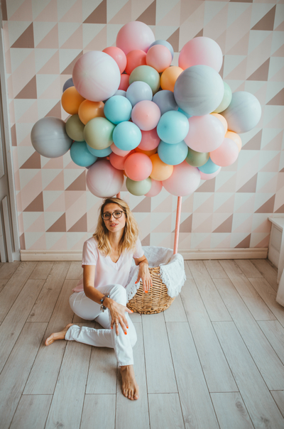 Оформление детского годовасия в стиле "Flowers party" "№ 1460