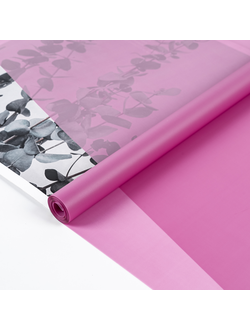 Пленка "Лак Pastel" 59см 180гр Ярко-розовый (пр-во Россия) ПЭ01/13