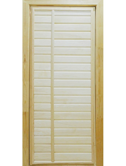 Дверь Наборная Глухая ПГ-5(пять) Липа Размер(с коробкой): 1,9м*70см