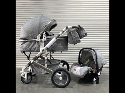 Детская коляска 3 в 1 Luxmom 518 Серый