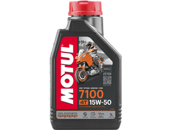 Масло моторное для 4-x тактных двигателей Motul 15W50 7100 4T  SN/MA2 - 1 Л (104298)