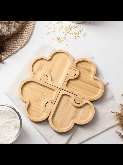 менажница "пазл из 4 сердец"