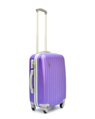 Пластиковый чемодан ABS фиолетовый размер S