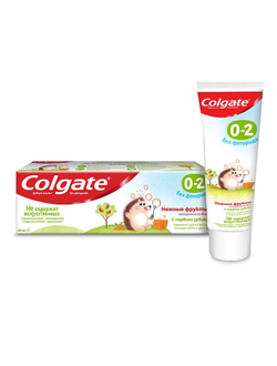 Зубная паста COLGATE детская  0-2 Нежные Фрукты 40 мл,без фторида