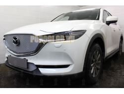 Защита радиатора Mazda CX-5 2017- chrome низ PREMIUM