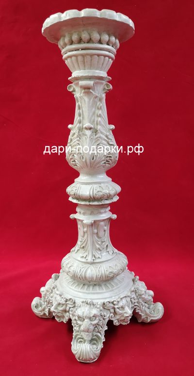 Подсвечник античный 45*20см   1,6 кг   полистоун Россия  1770-013060