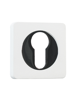 Накладка на цилиндр ГАРАНТ квадратная Белая