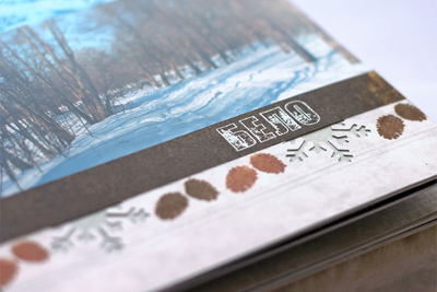 ФП штамп "Веточка ольхи"