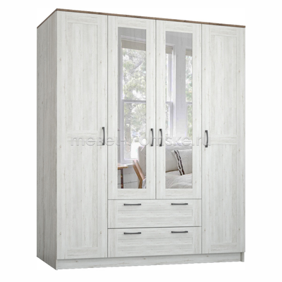 Шкаф Кантри 4-х дверный с зеркалом