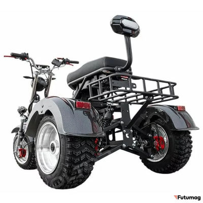 Трехколесный электроскутер Elektrix X12 PRO TRIKE