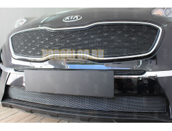 Защита радиатора KIA Sportage IV 2018- black середина PREMIUM