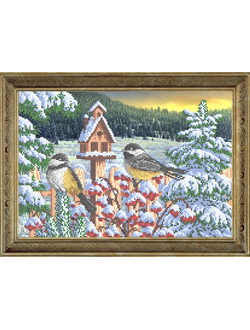 Синички на рябине, К3271