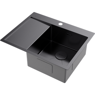 МОЙКА OMOIKIRI AKISAME 65 GM-R (4973098) ВОРОНЕНАЯ СТАЛЬ