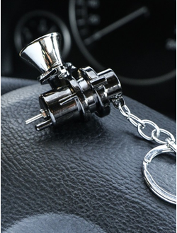 Брелок турбина, металл, ХРОМ