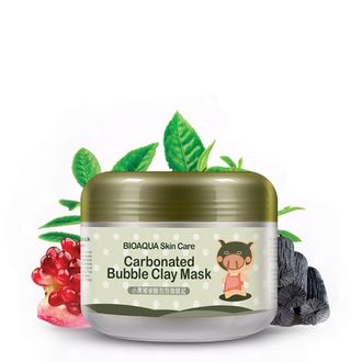 Пузырчатая грязевая маска для лица Bioaqua Bubble Clay Mask