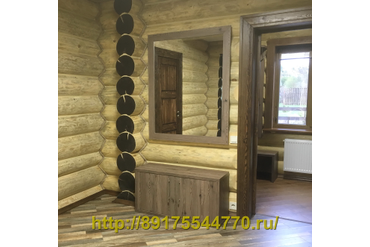 018 Зеркало и комод.
ЛДСП Egger H3408 ST38 Лиственница горная коричневая термо.
Корпуса и полки сделаны из ЛДСП 25 мм.