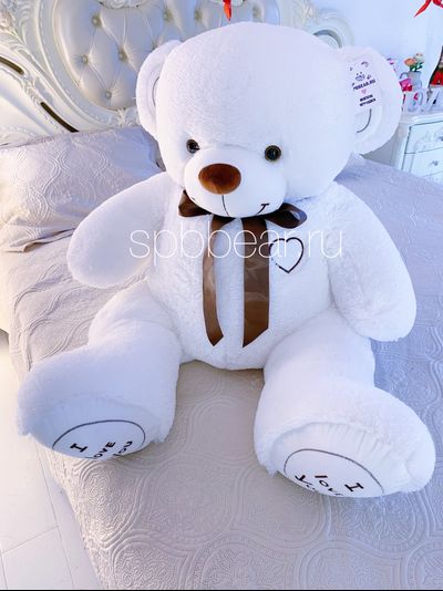 Большой плюшевый медведь 150 см белый Михель