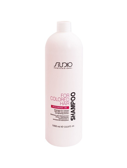 KAPOUS Studio Шампунь для окрашенных волос с рисовыми протеинами и экстрактом женьшеня 1000 мл
