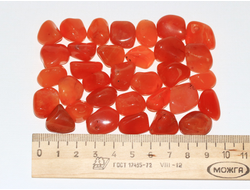 Сердолик, галтовка в ассортименте, Ботсвана (15-20 мм, 2,5-4 г) №8034