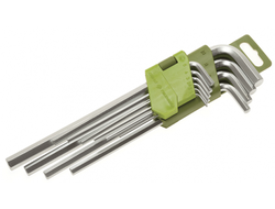 Набор угловых шестигранников 1,5-10 мм,  9 предметов (1.5,2,2.5,3,4,5,6,8,10мм) ,Д561091