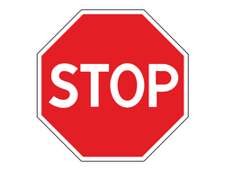 Знак дорожный 2.5 Движение без остановки запрещено