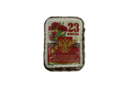 Тульский Пряник "23 февраля" с декором и повидлом  100 гр.